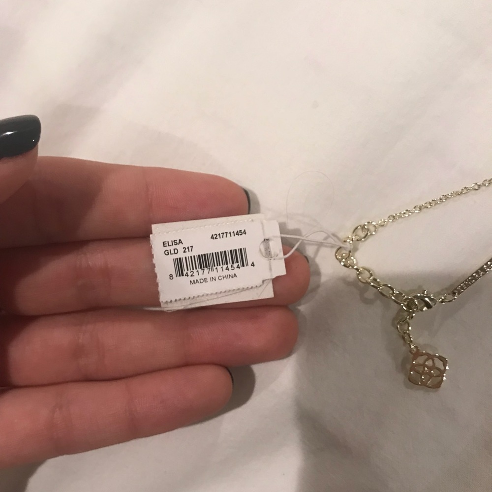 Kendra Scott gold and white necklace BRAND NEW